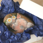 ręcznie malowana świnia